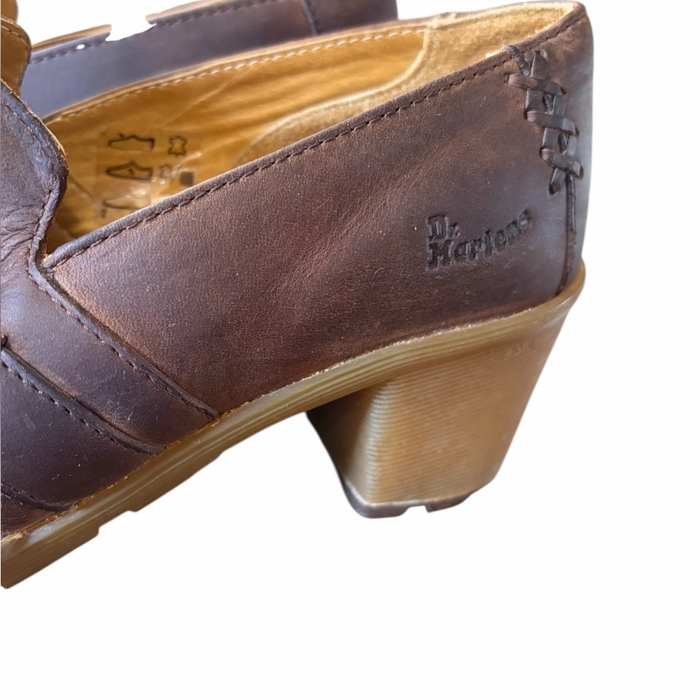 Dr. Marten LITE Brown Leather Chunky Platform Shoe - Picture 4 of 10